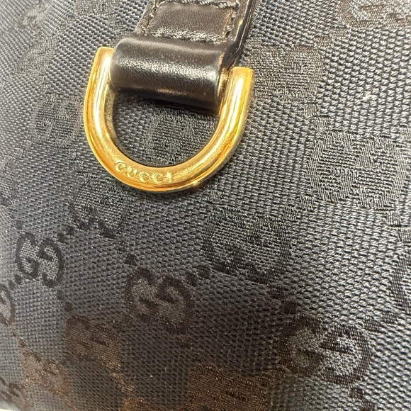 Gucci Black Canvas Shoulder Bag with GG Monogram - Picture 4 of 15